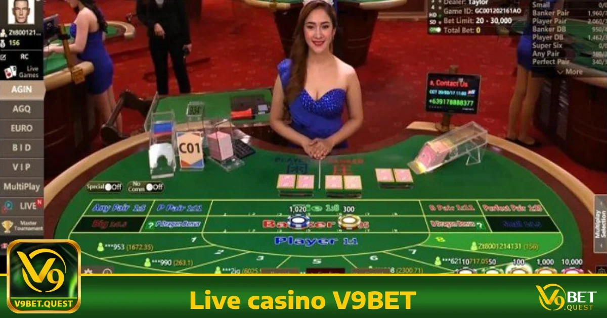 Live Casino v9bet 5 Hướng dẫn tham gia Live Casino V9BET