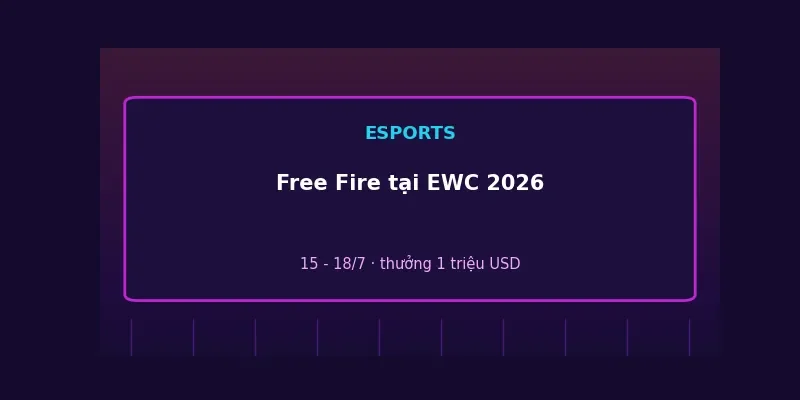 Free Fire tại Esports World Cup 2026: Tranh 1 triệu USD tại Paris 1 Free Fire tại Esports World Cup 2026
