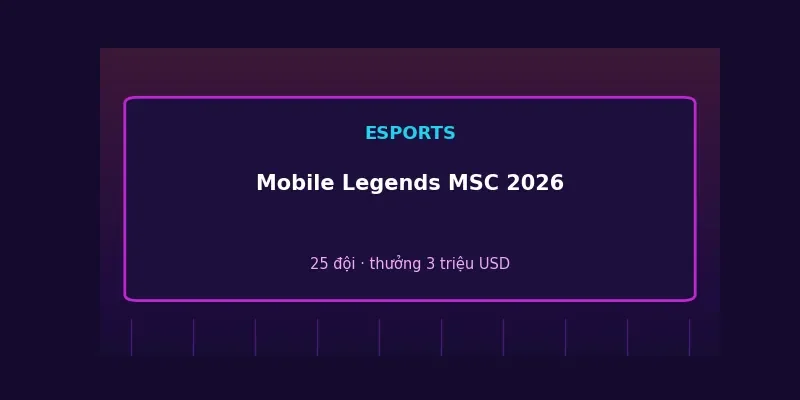 Mobile Legends Mid Season Cup 2026: 25 đội tranh giải thưởng 3 triệu USD tại Paris 1 Mobile Legends Mid Season Cup 2026