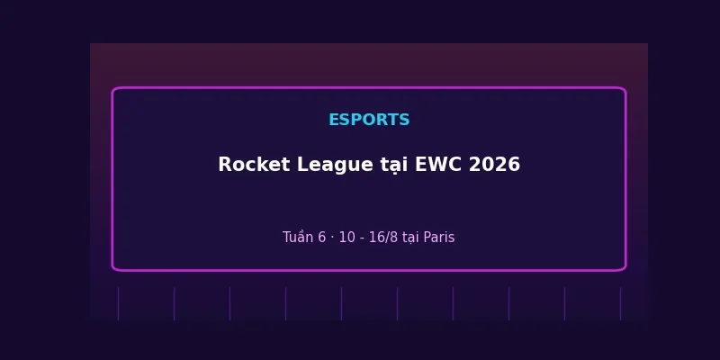Rocket League tại Esports World Cup 2026: Bóng đá xe hơi mãn nhãn tại Paris 1 Rocket League tại Esports World Cup 2026