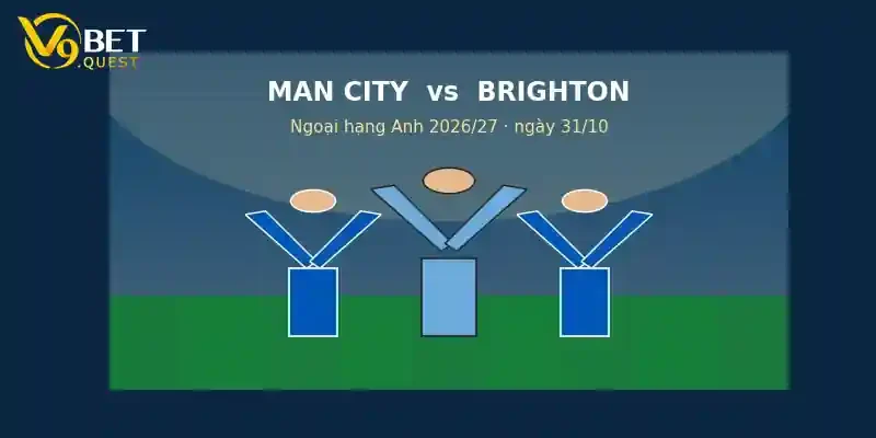 Soi kèo Man City vs Brighton – V9bet